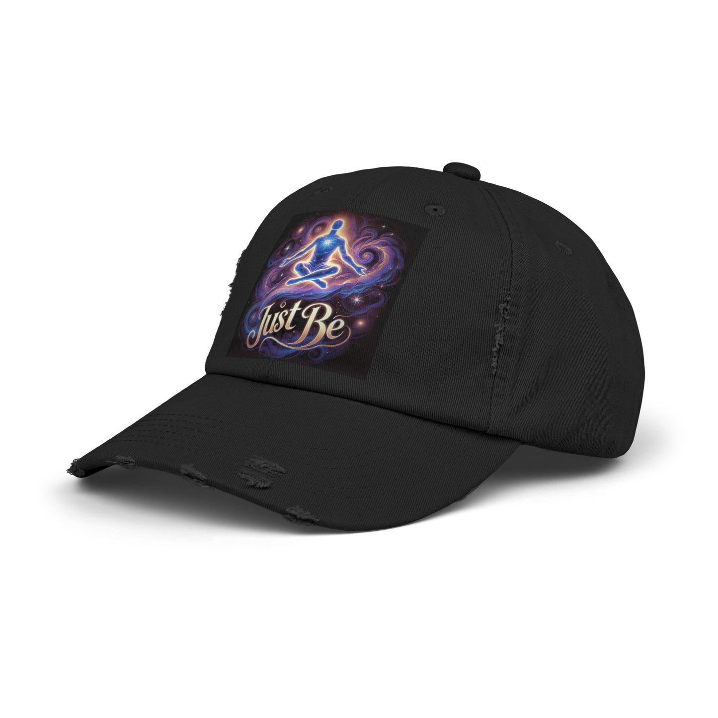 'Just Be' Distressed Cap