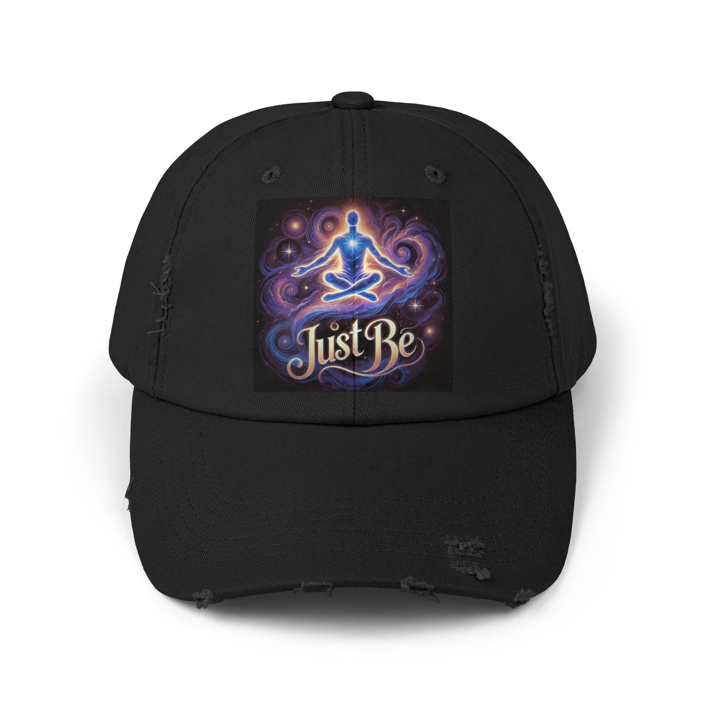 'Just Be' Distressed Cap
