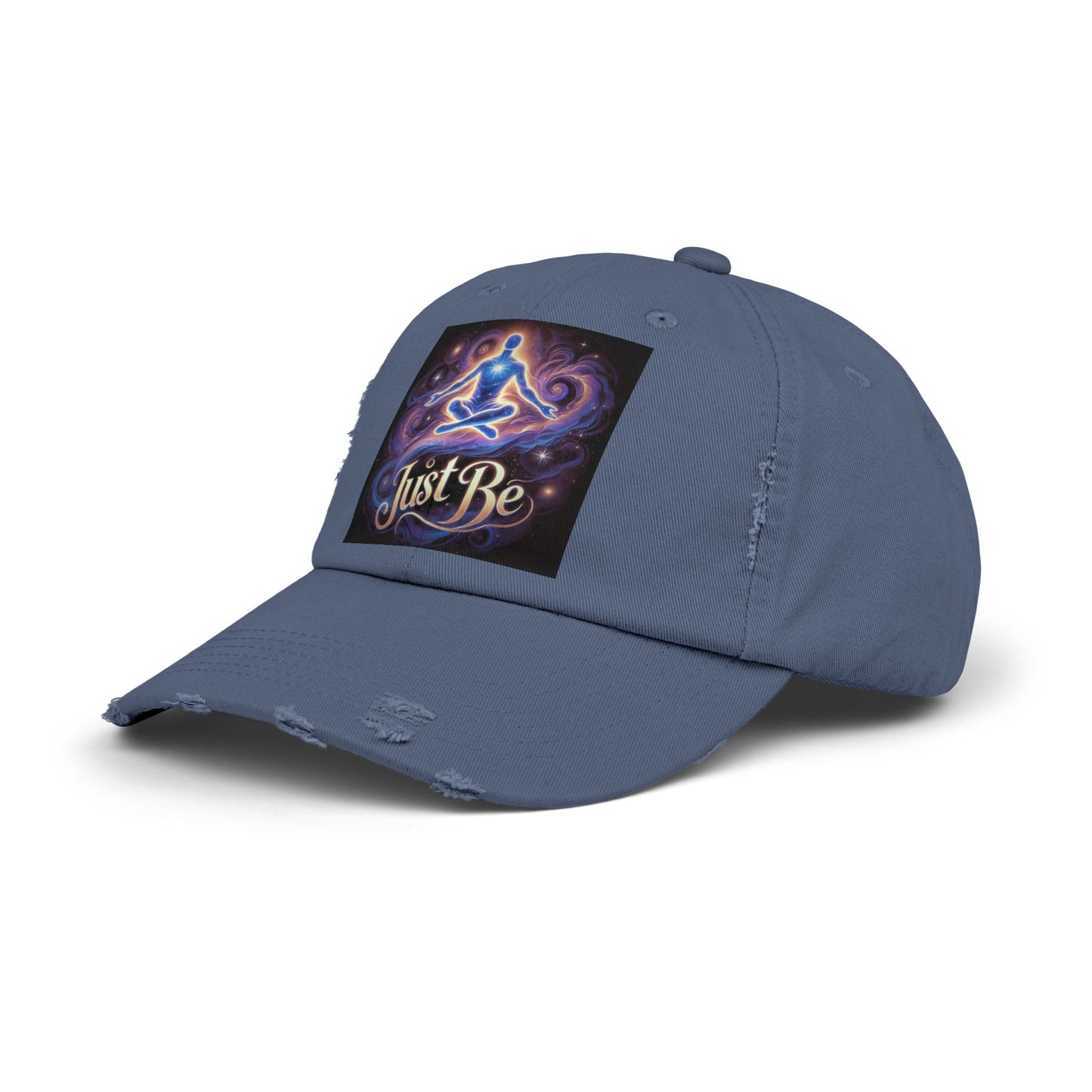 'Just Be' Distressed Cap