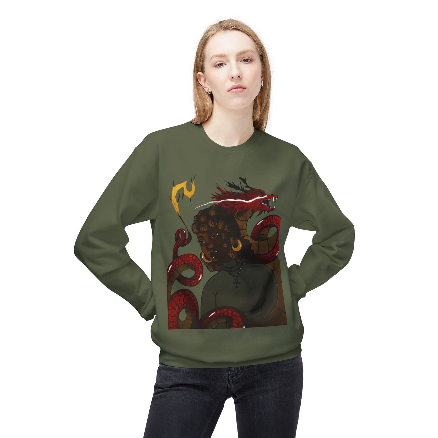 “Dragon Dance” Fleece Sweatshirt