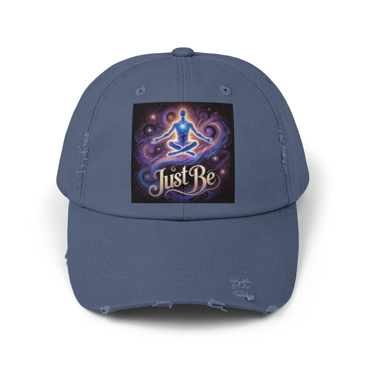 'Just Be' Distressed Cap