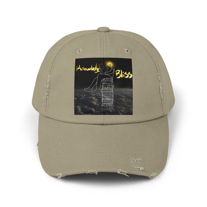 'Knowledge is Bliss' Distressed Cap