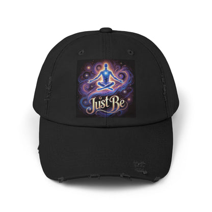 'Just Be' Distressed Cap