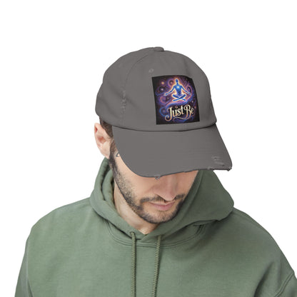 'Just Be' Distressed Cap