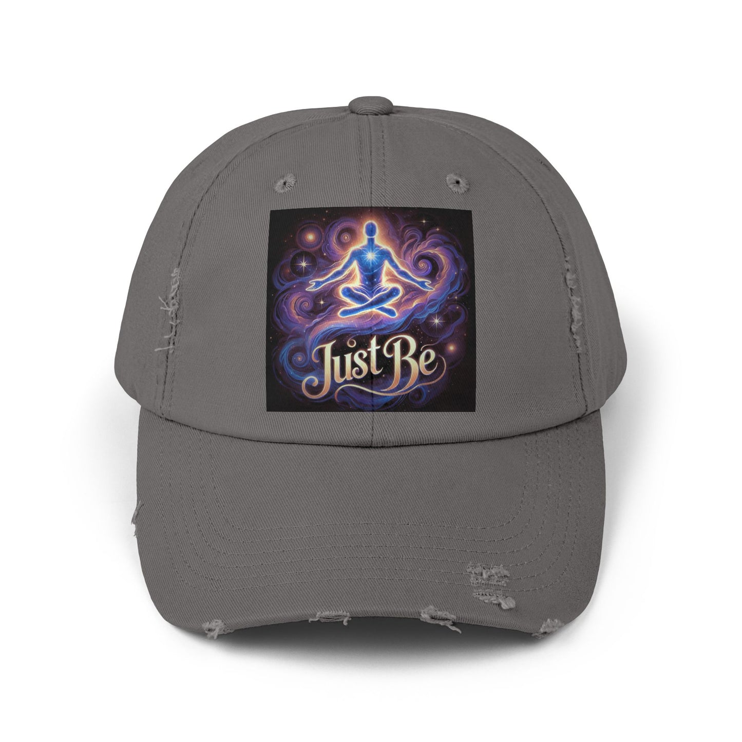 'Just Be' Distressed Cap