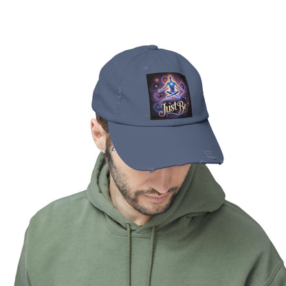'Just Be' Distressed Cap